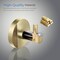Kibi Circular Bathroom Towel & Robe Hook KBA1401BG - alternate 8